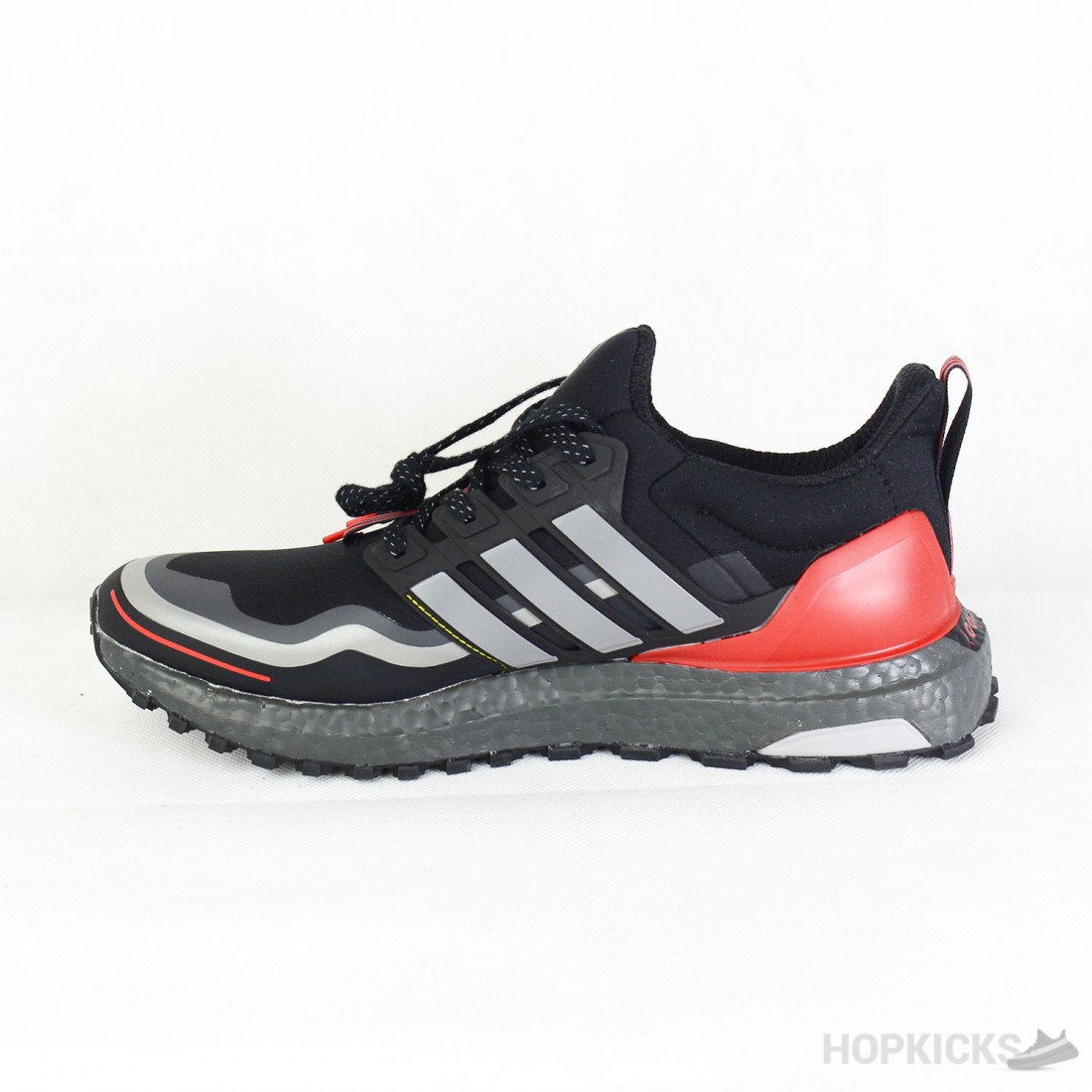 ultra boost core black scarlet